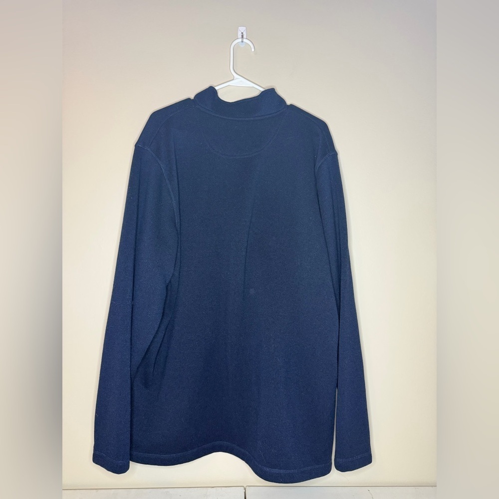 Wrangler Men's Blue Zip-Up Sweater - Picture 2 of 3